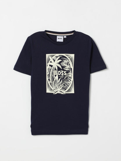 Boss T Shirt Kids Blue