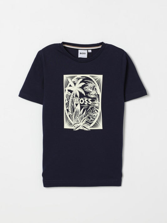 Boss T Shirt Kids Blue