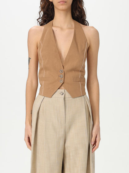 Pinko Waistcoat Woman Brown