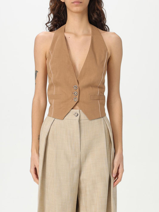 Pinko Waistcoat Woman Brown