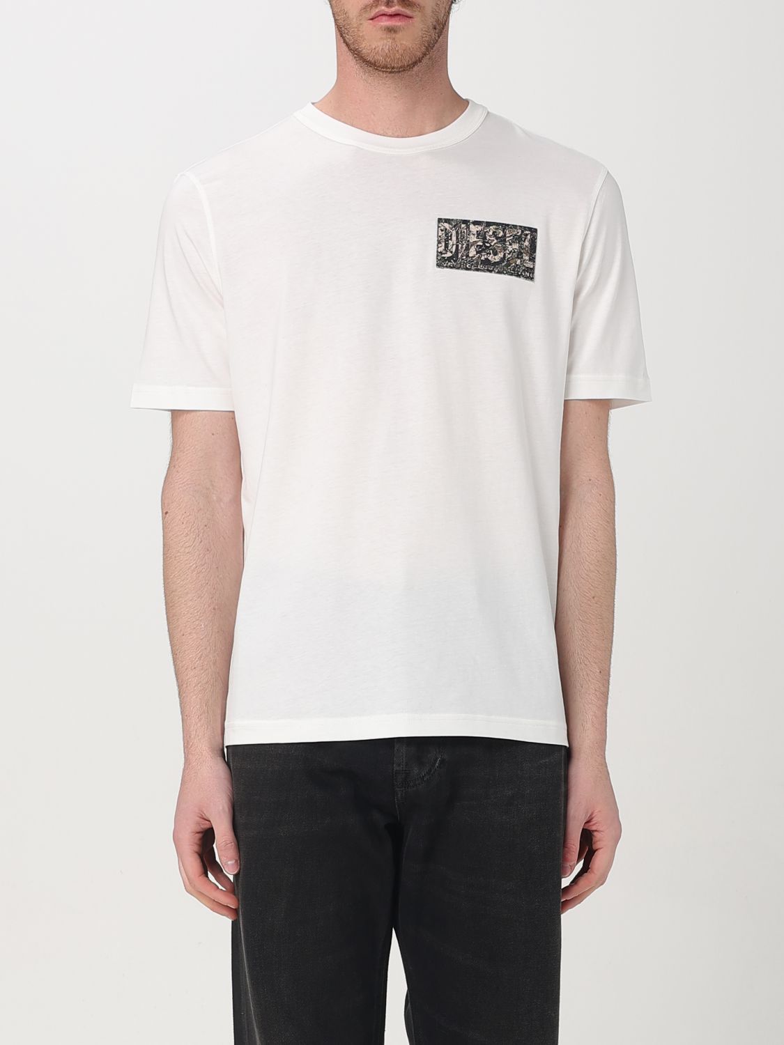 Diesel T Shirt Men Stone Washed