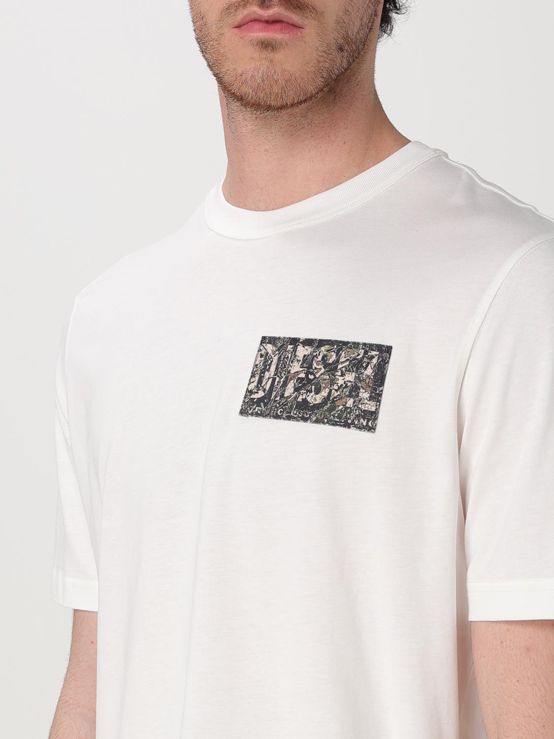 Diesel T Shirt Men Stone Washed