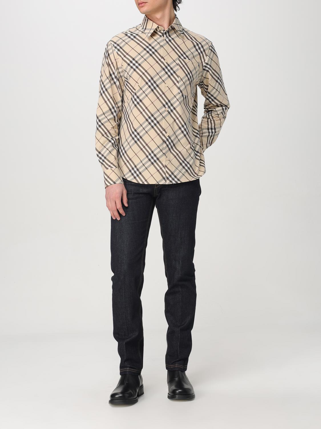 Burberry Shirt Men Beige
