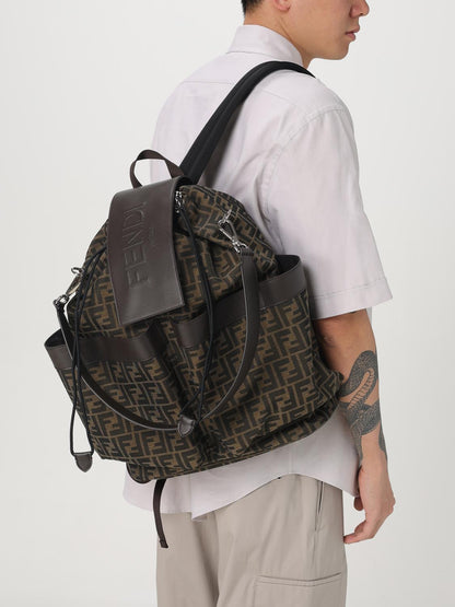 Fendi Backpack Men Brown