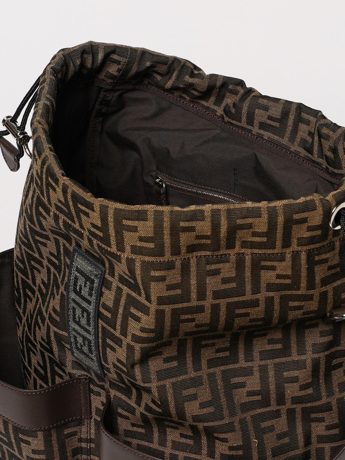 Fendi Backpack Men Brown