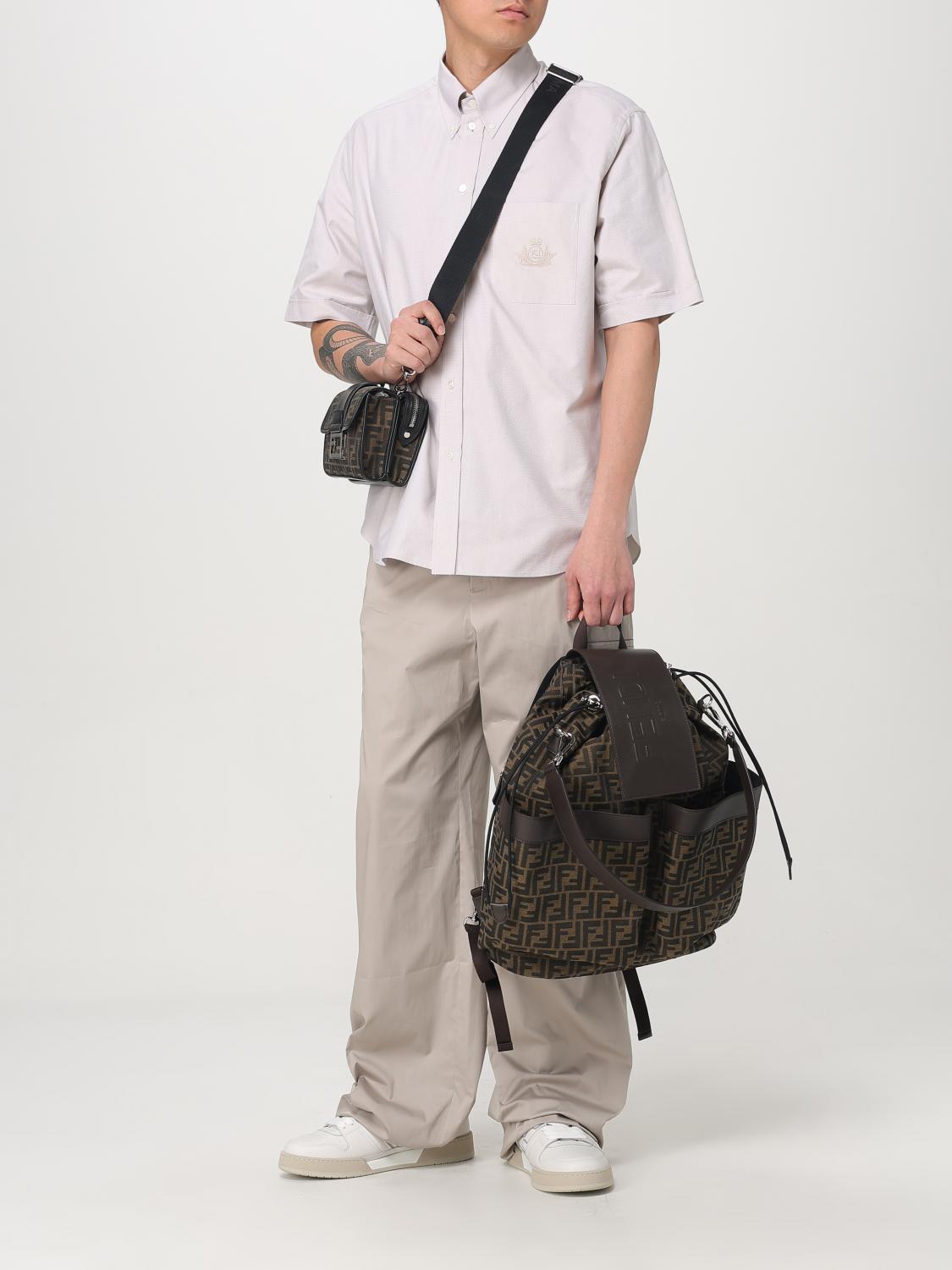 Fendi Backpack Men Brown