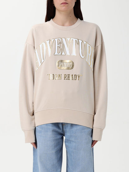 Pinko Sweatshirt Woman Beige