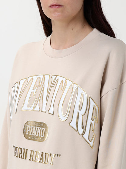 Pinko Sweatshirt Woman Beige