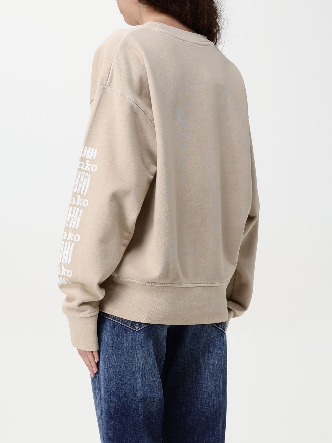 Pinko Sweatshirt Woman Beige
