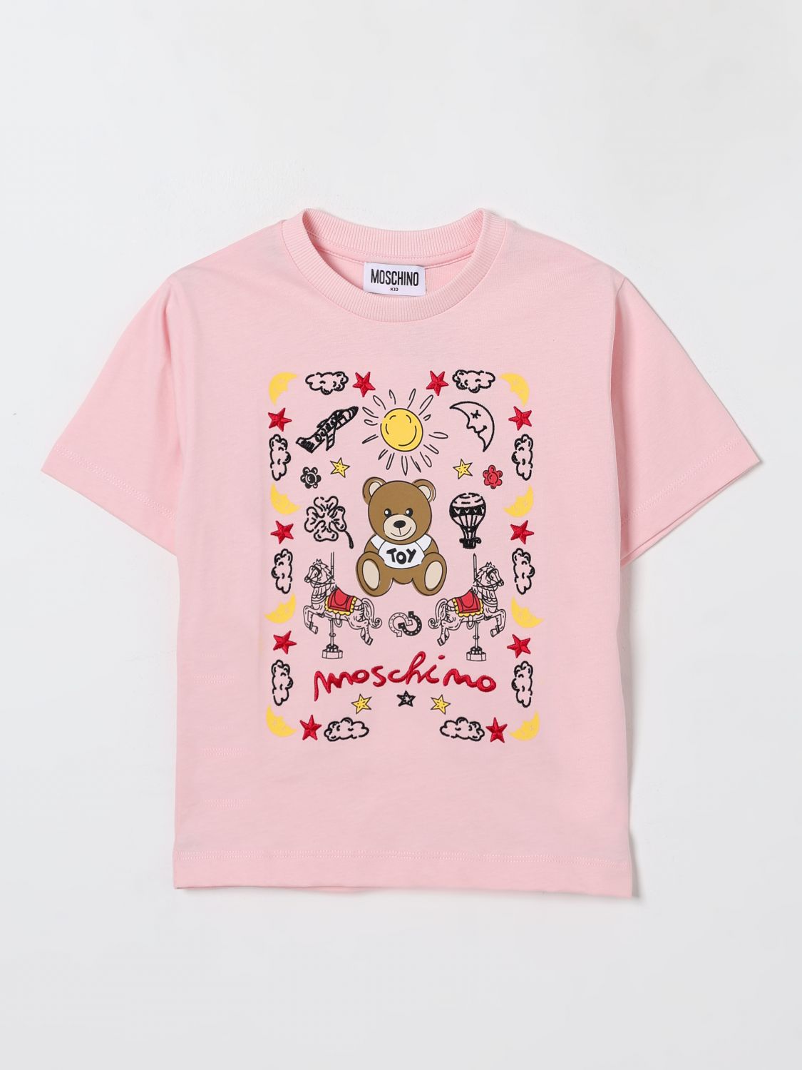 Moschino T Shirt Kids Pink