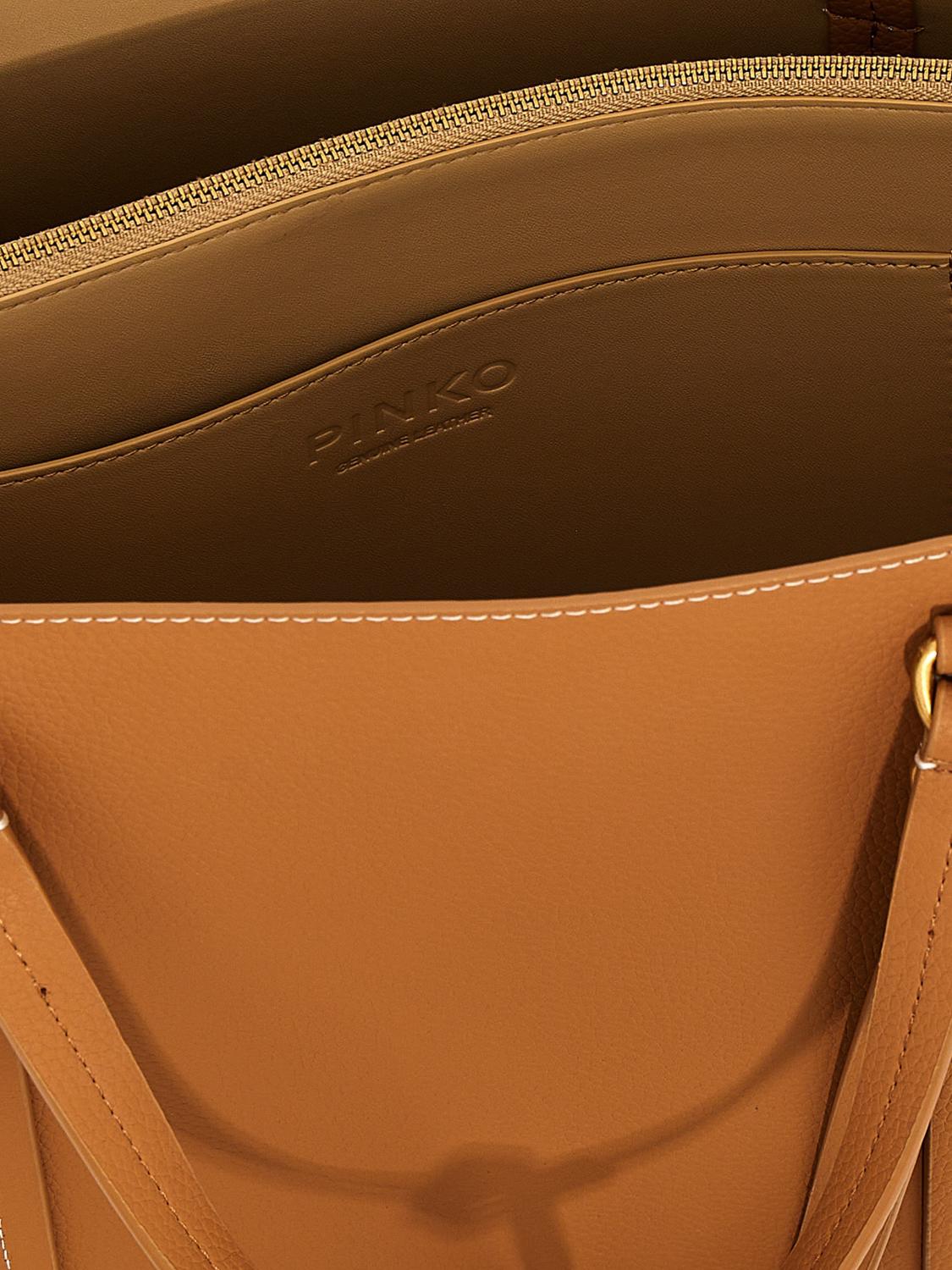 Pinko Tote Bags Woman Beige