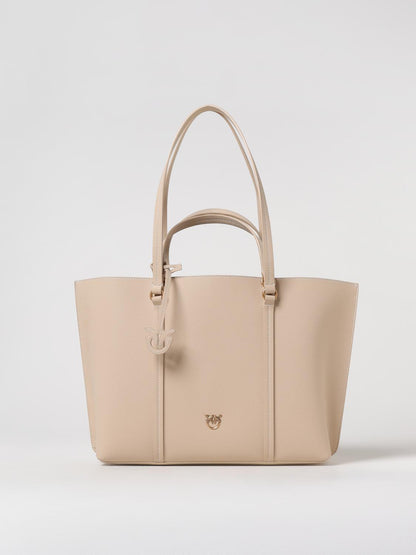 Pinko Tote Bags Woman Beige