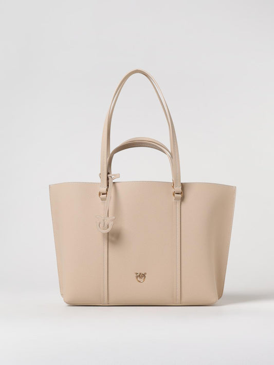 Pinko Tote Bags Woman Beige