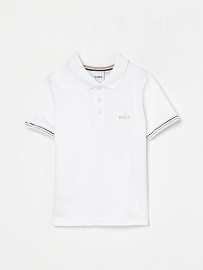 Boss Polo Shirt Kids White