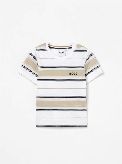 Boss T Shirt Kids Beige