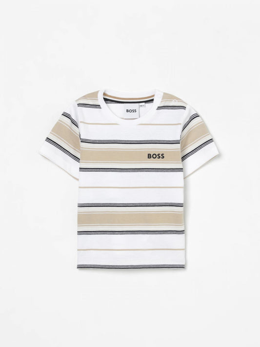 Boss T Shirt Kids Beige