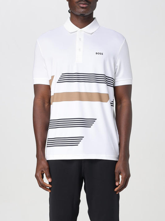 Boss Polo Shirt Men Natural