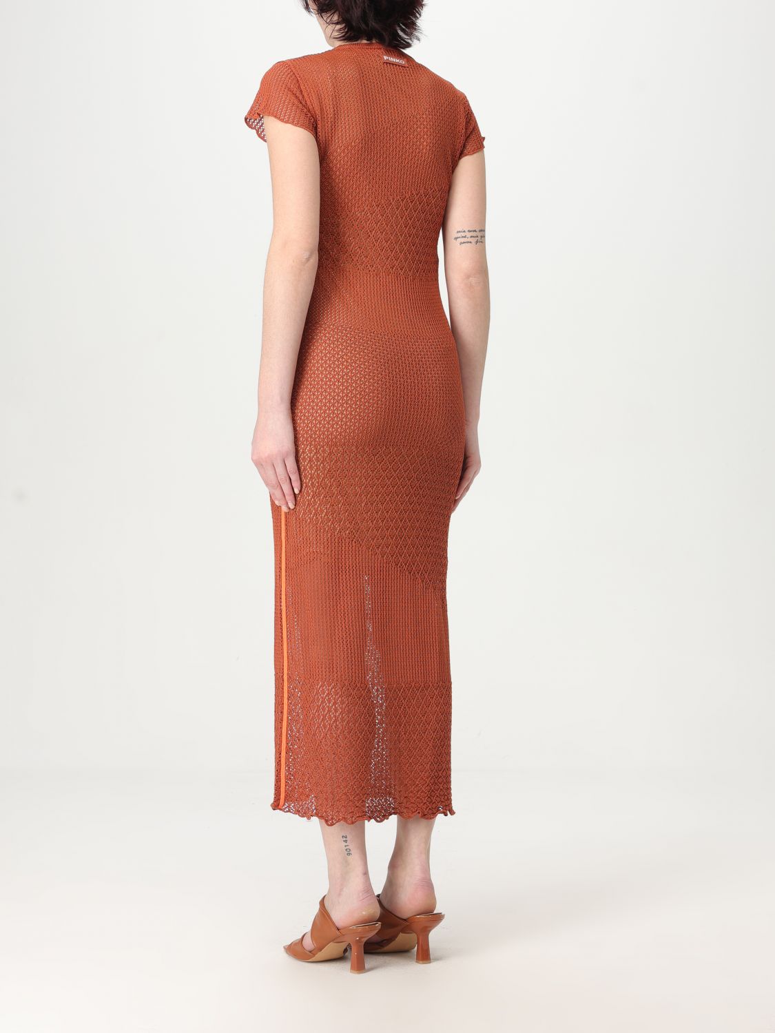 Pinko Dress Woman Brown