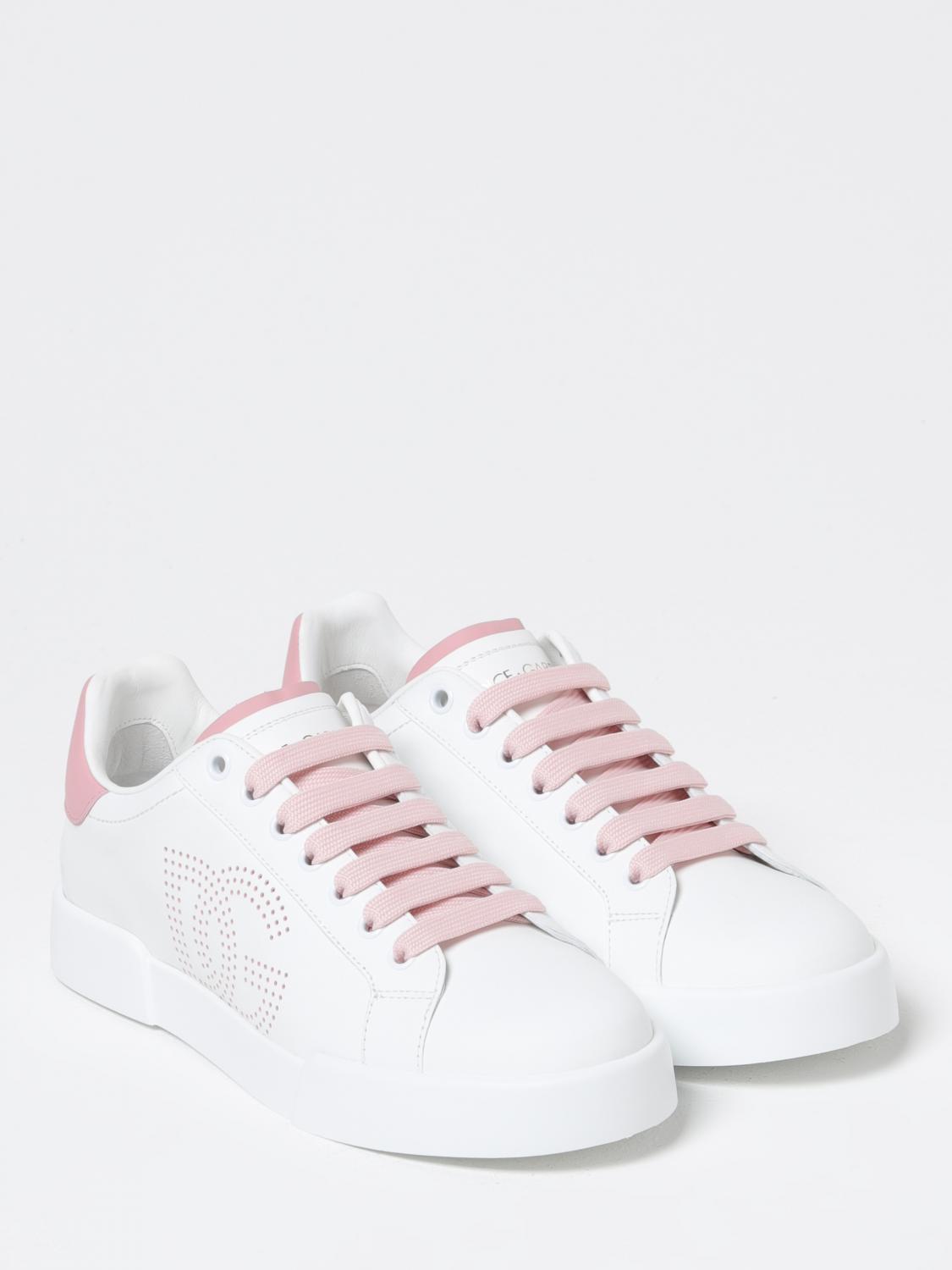 スニーカー DOLCE  GABBANA Women Sneakers CK2324 AV066 89642 White Dolce & Gabbana Leather Sneakers CK2324.AV066-89642 BIANCO