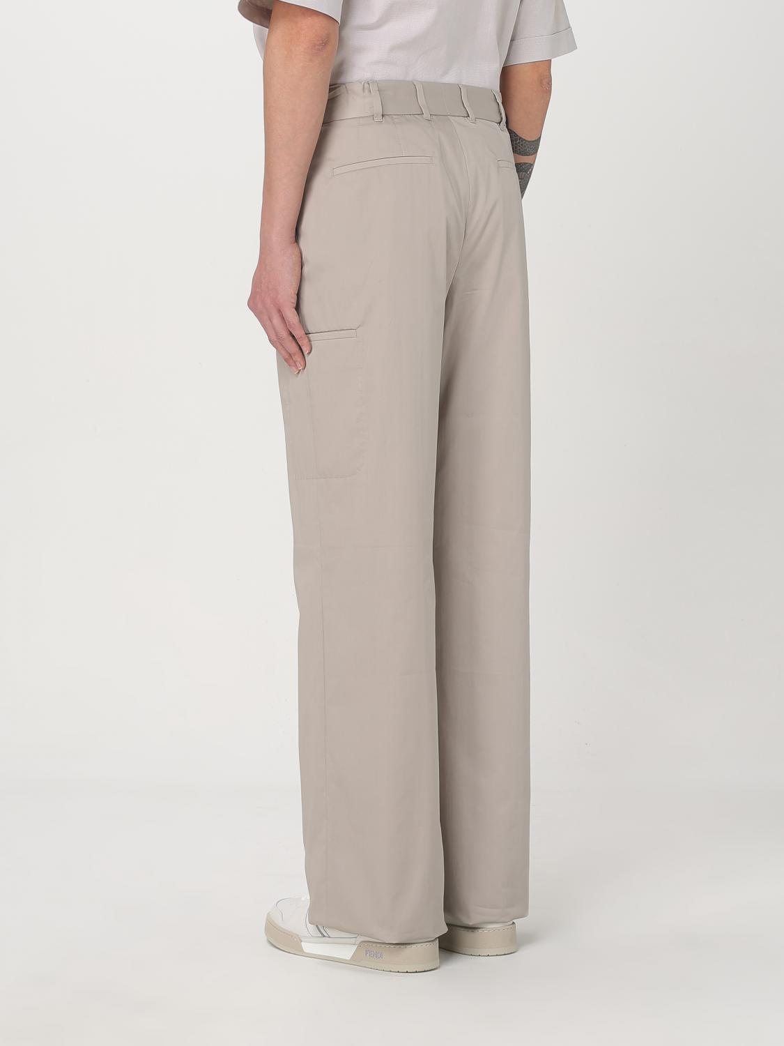 Fendi Pants Men Grey
