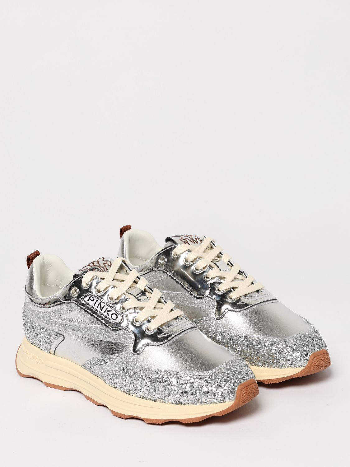 Pinko Sneakers Woman Silver