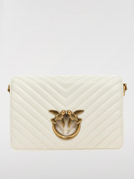 Pinko Crossbody Bags Woman White