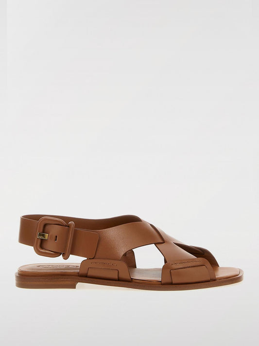 Tod's Flat Sandals Woman Brown