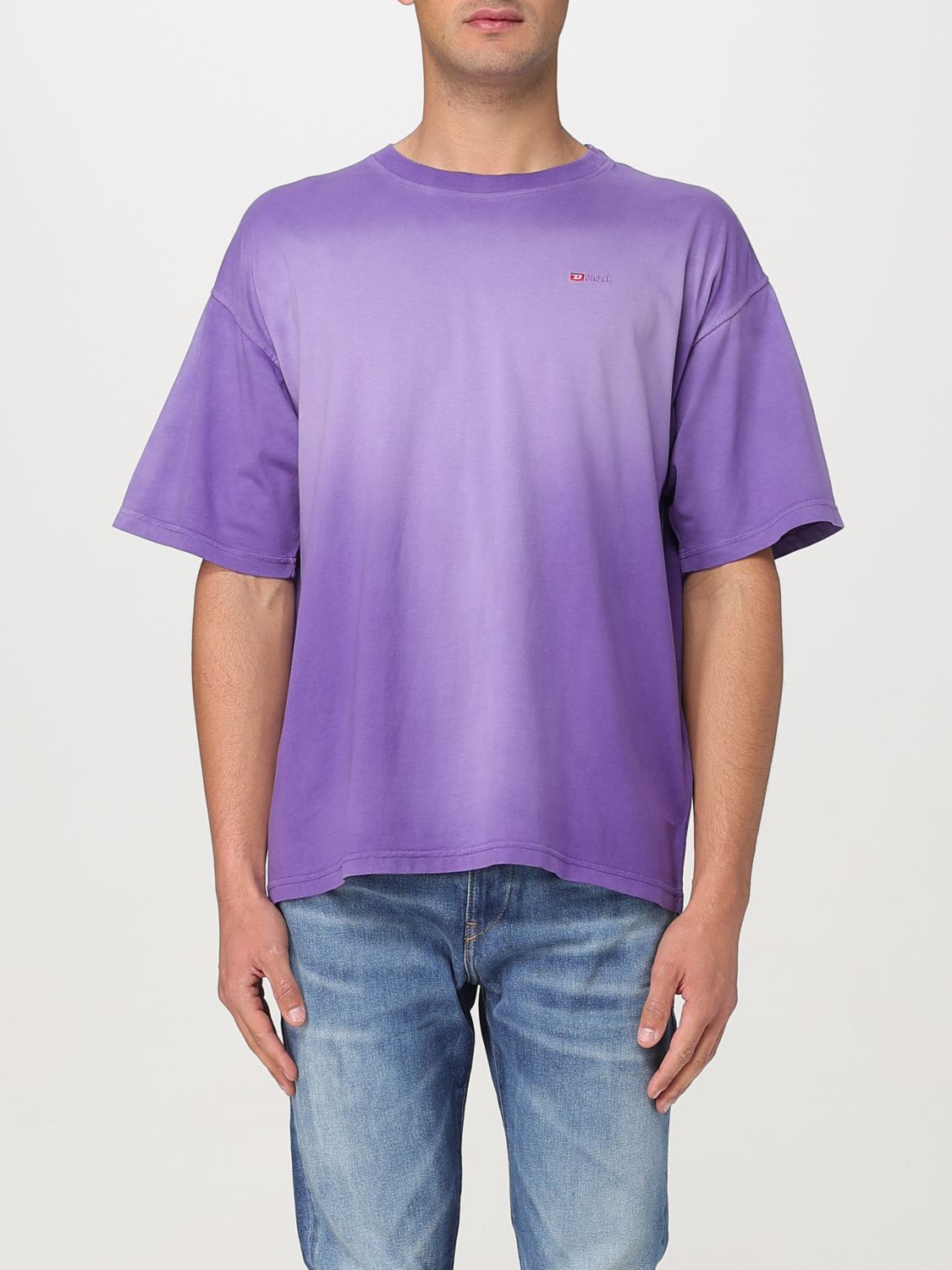 Diesel T Shirt Men Violet