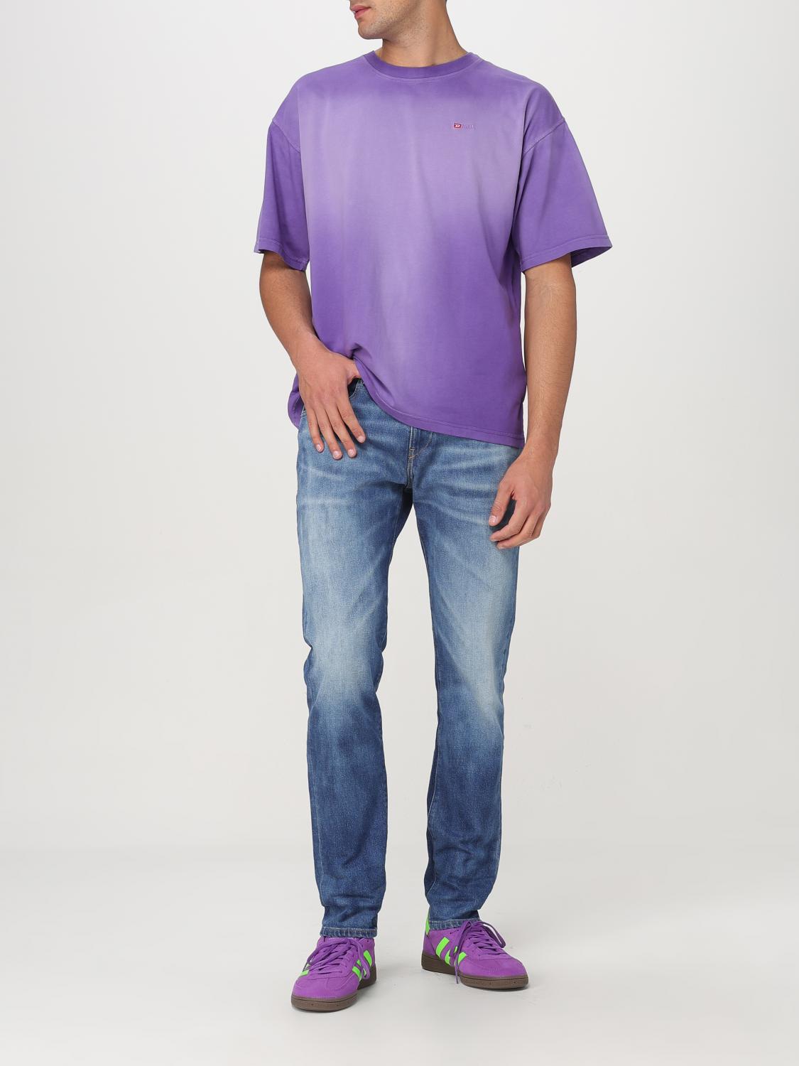 Diesel T Shirt Men Violet