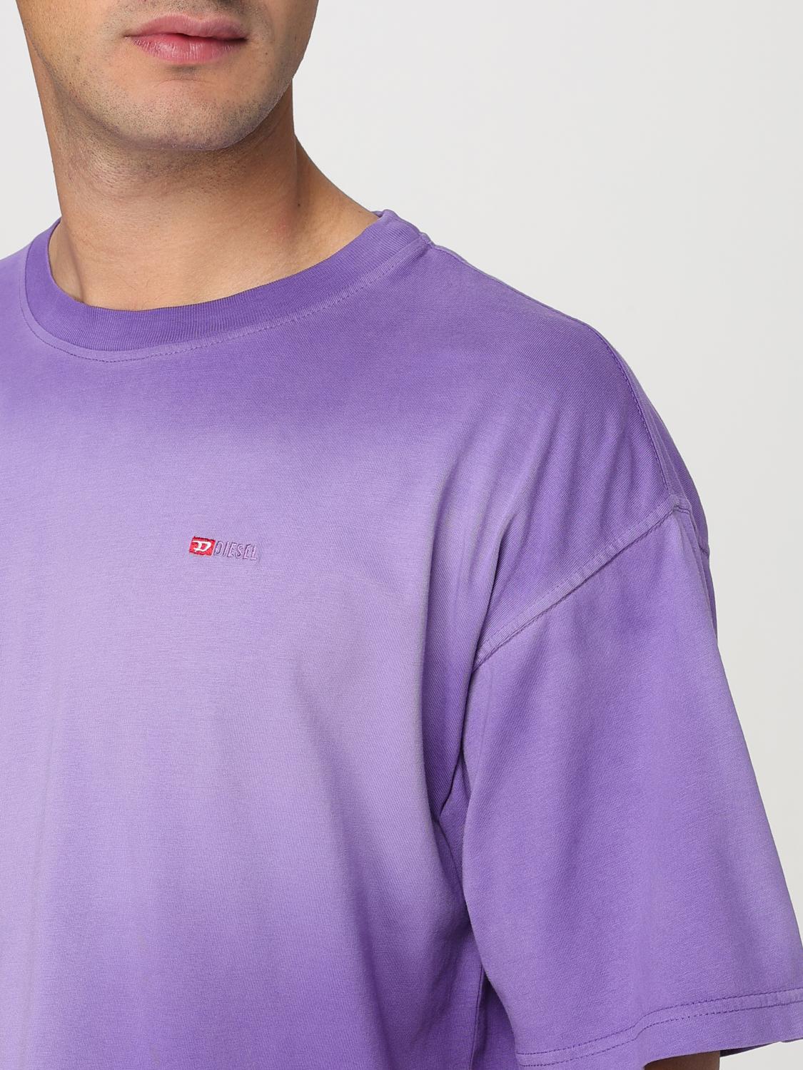 Diesel T Shirt Men Violet