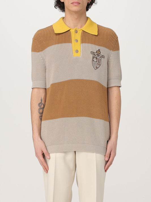 Fendi Polo Shirt Men Grey