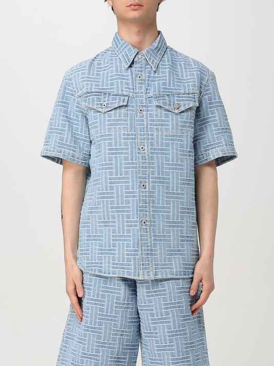 Kenzo Shirt Men Gnawed Blue