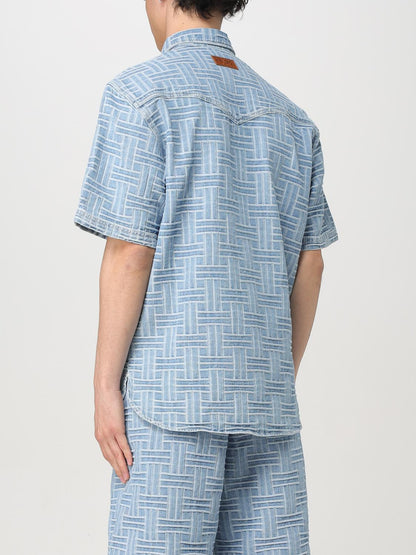 Kenzo Shirt Men Gnawed Blue