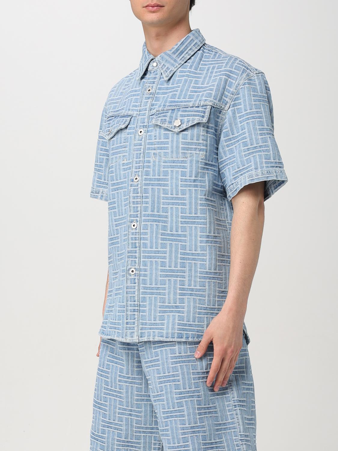 Kenzo Shirt Men Gnawed Blue
