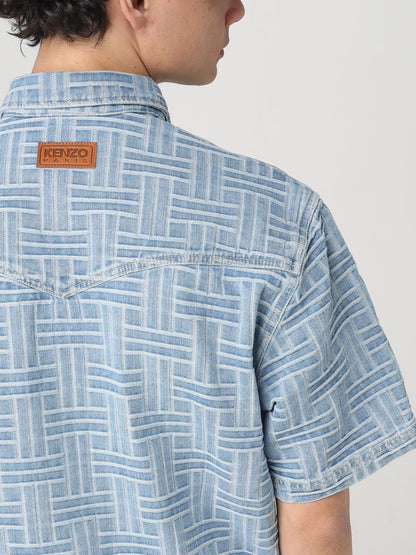 Kenzo Shirt Men Gnawed Blue