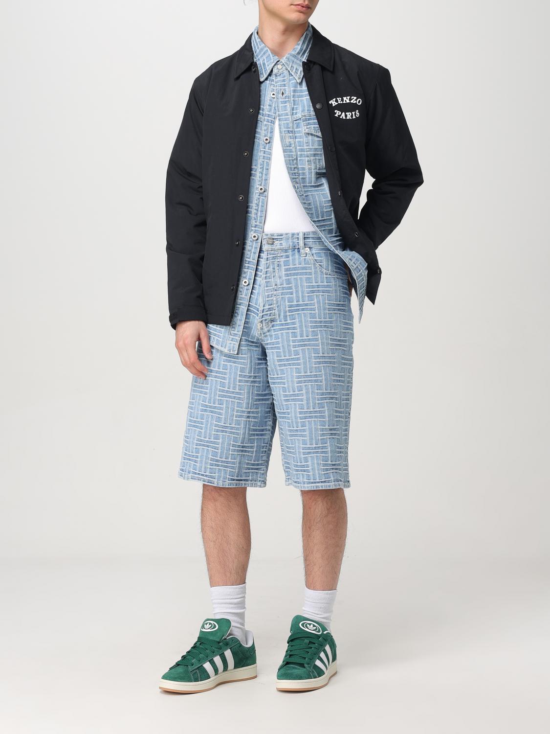 Kenzo Short Men Gnawed Blue