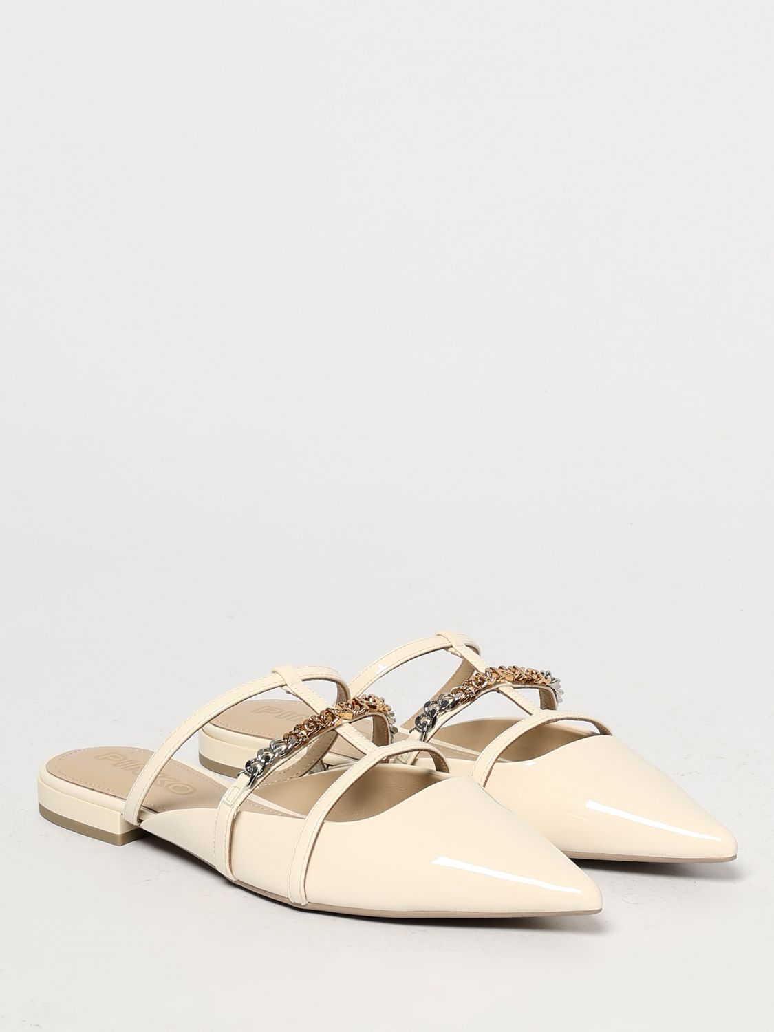 Pinko Flat Shoes Woman White