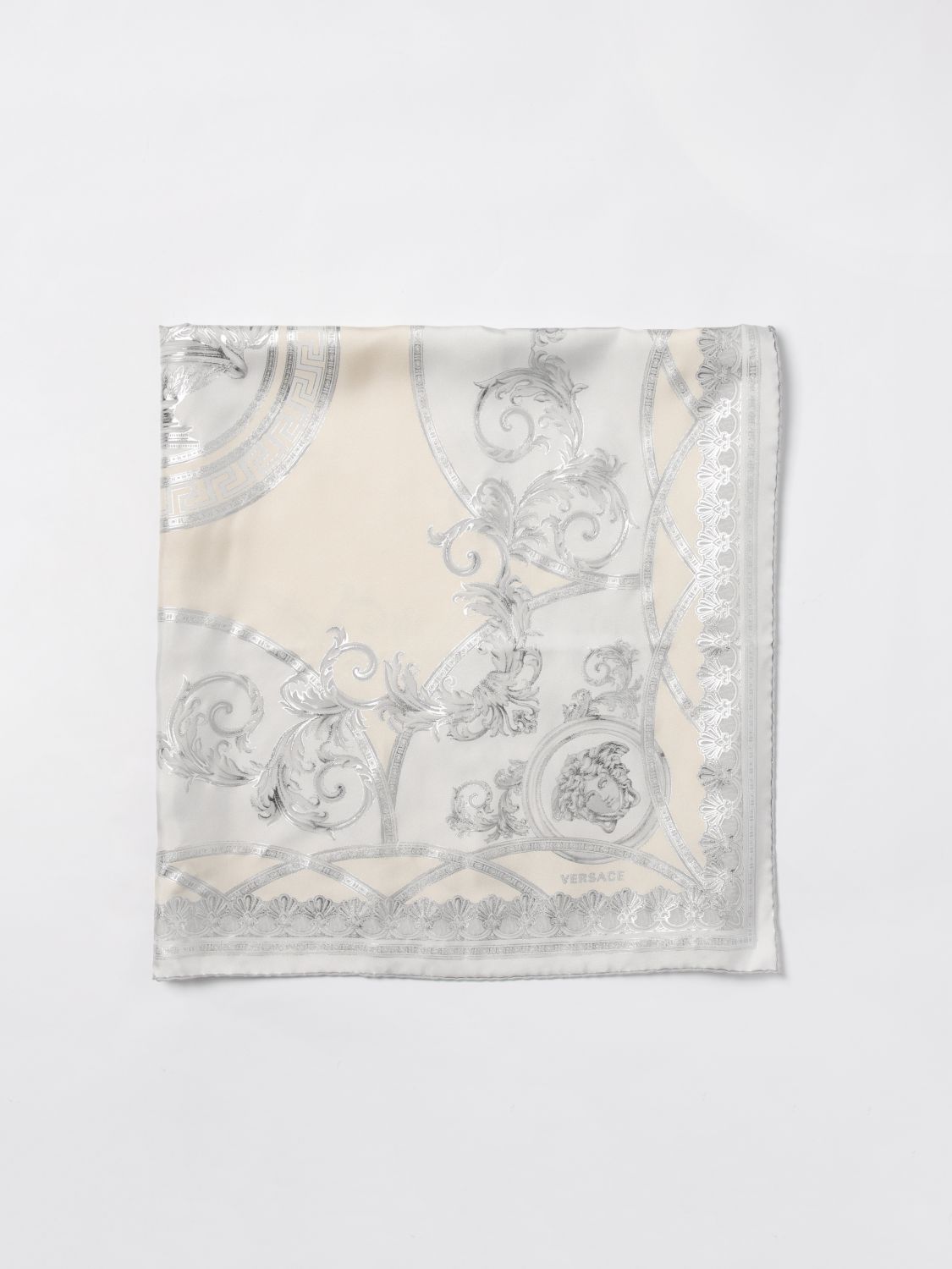 Versace Neck Scarf Woman Grey