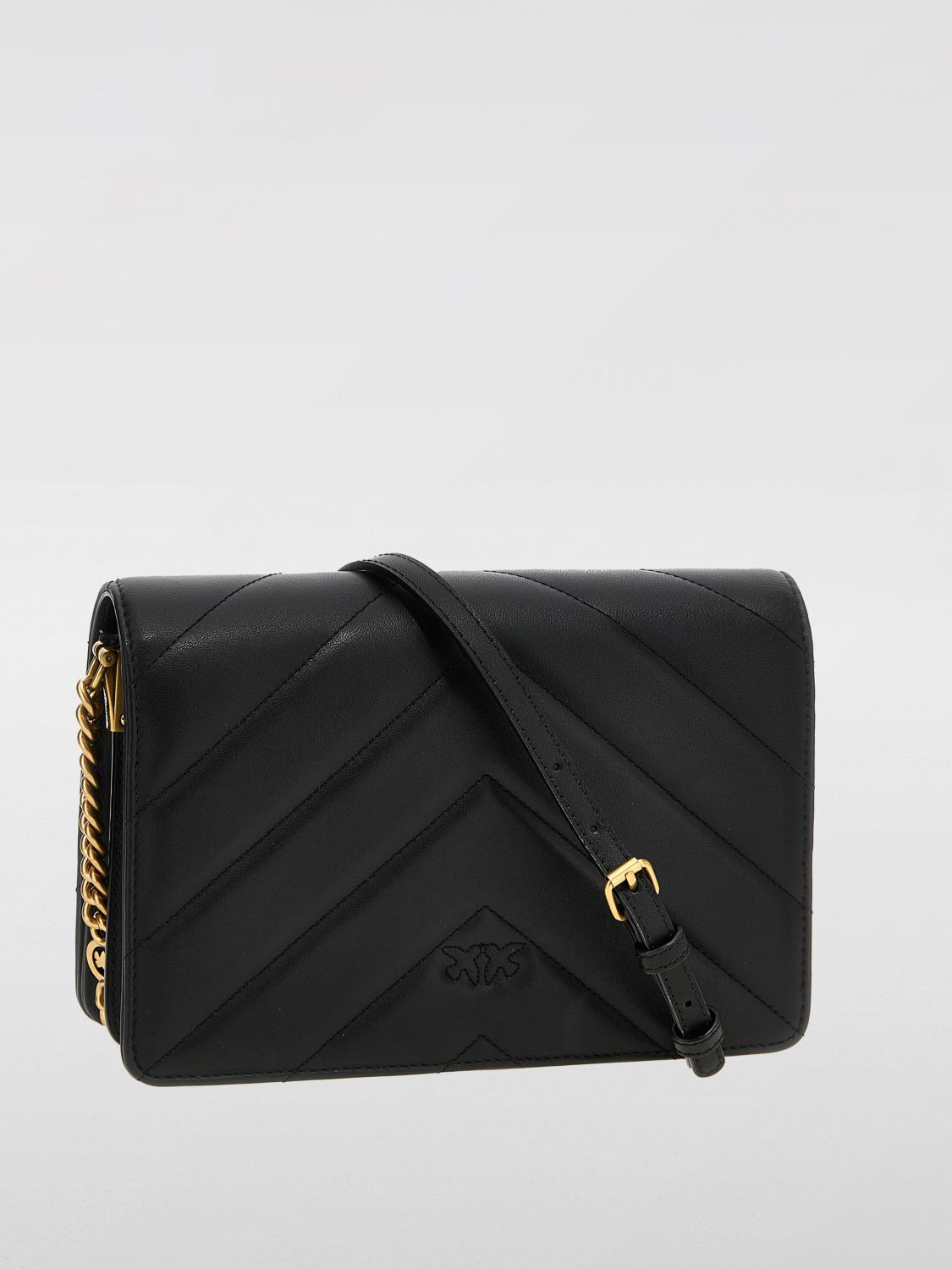 Pinko Crossbody Bags Woman Black
