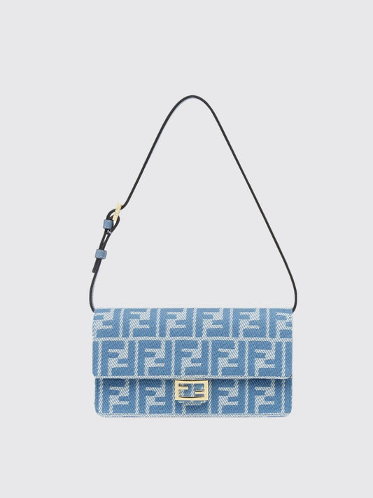 Fendi Crossbody Bags Woman Gnawed Blue