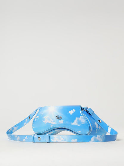 Diesel Shoulder Bag Woman Gnawed Blue