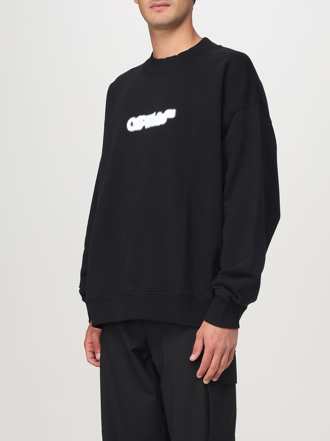 Off White Sweatshirt Men Black