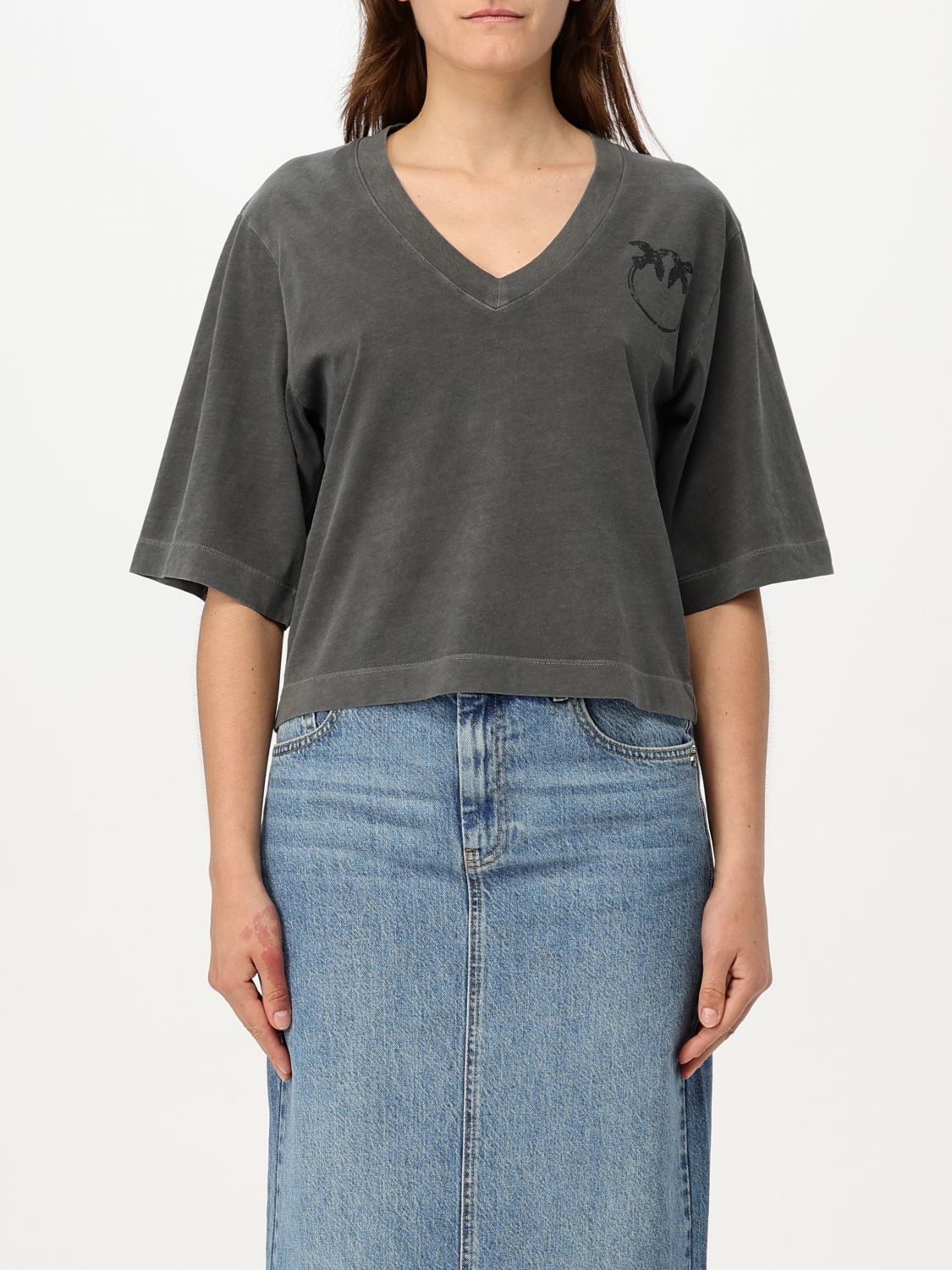 Pinko T Shirt Woman Grey