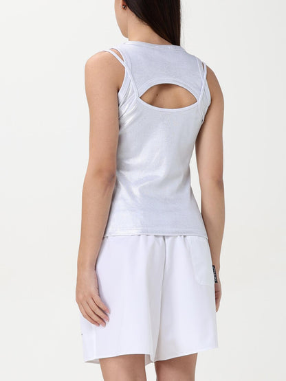 Off White Top Woman Silver