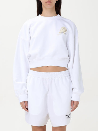 Off White Sweatshirt Woman White