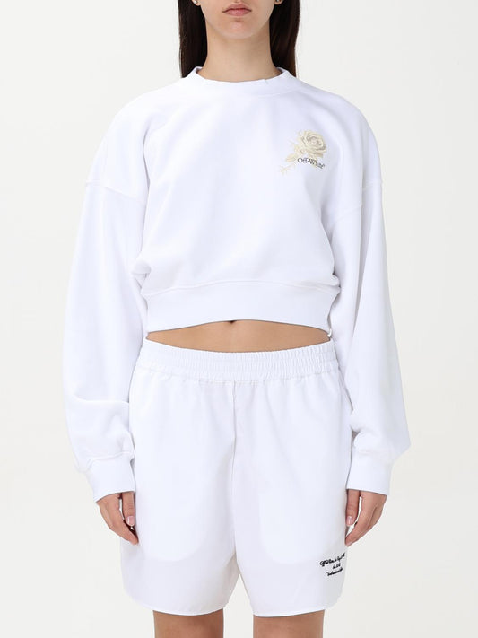 Off White Sweatshirt Woman White