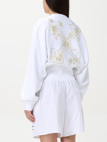Off White Sweatshirt Woman White