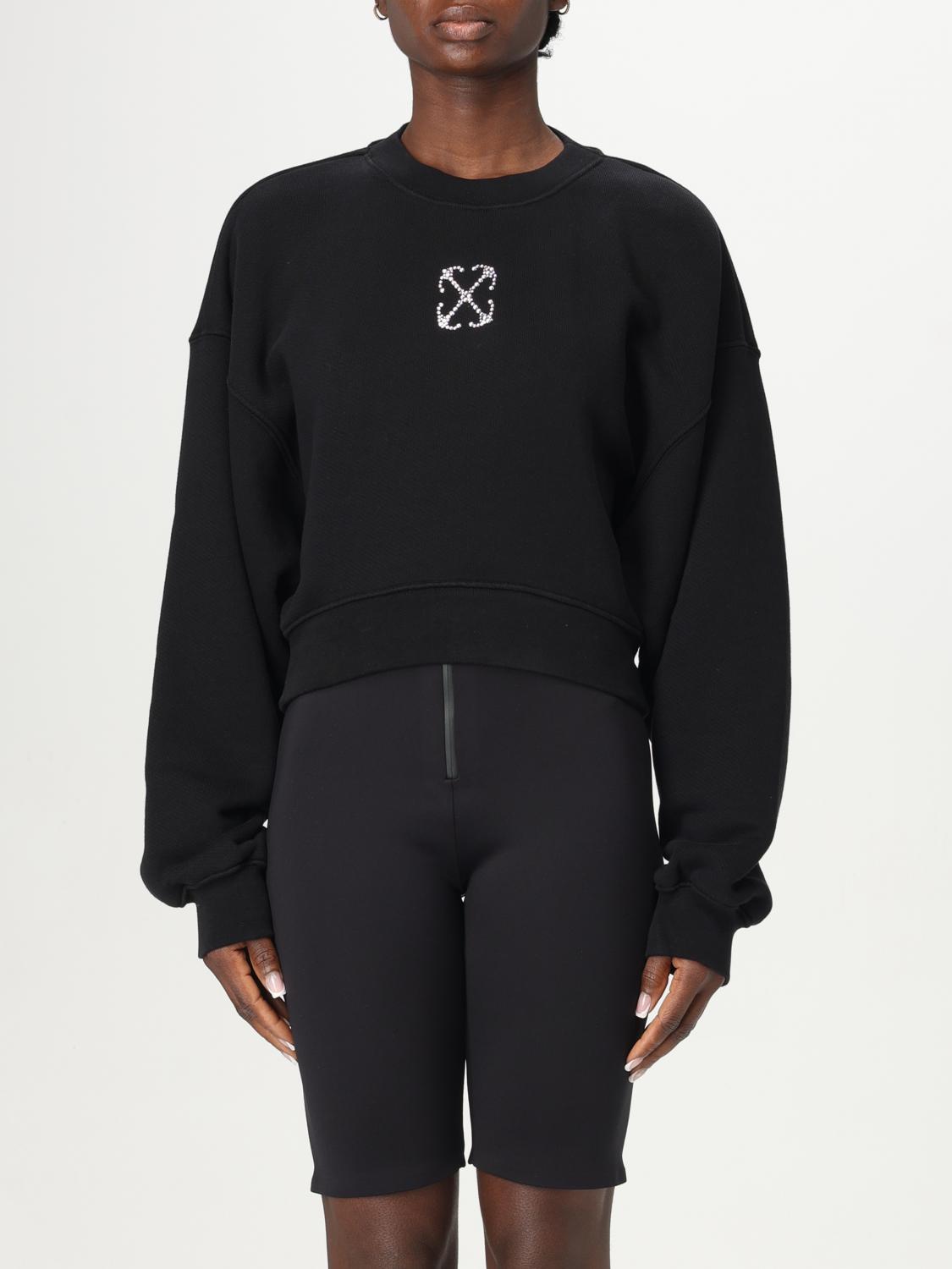 Off White Sweatshirt Woman Black