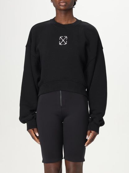 Off White Sweatshirt Woman Black