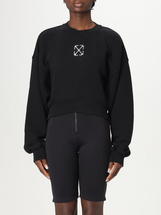 Off White Sweatshirt Woman Black